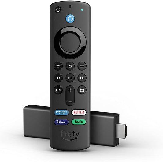 Like-New Fire TV Stick 4K streaming device with latest Alexa Voice Remote (includes TV controls), Dolby Vision